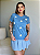T-SHIRT FLORES TOTAL - AZUL DENIM - Imagem 1