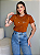 T-SHIRT FÉ CORAÇÃO TOTAL - CARAMELO - Imagem 3