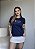 T-SHIRT CHIC C/STRASS - AZUL MARINHO - Imagem 1