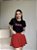 T-SHIRT MORANGOS (BORDADA) - PRETO - Imagem 1