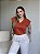 T-SHIRT MUSCLE TEE GOLA V - TERRACOTA - Imagem 1