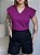 T-SHIRT MUSCLE TEE GOLA V - ROXO - Imagem 4