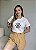 T-SHIRT BLOOM WITH LOVE C/APLICAÇÃO - OFF WHITE - Imagem 1