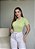T-SHIRT CANELADA - VERDE CANDY - Imagem 1