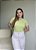 T-SHIRT CANELADA - VERDE CANDY - Imagem 3