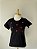 T-SHIRT CORAÇÕES (BORDADA) - PRETO - Imagem 4