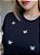 T-SHIRT BORBOLETAS (BORDADA) - PRETO - Imagem 2