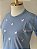 T-SHIRT BORBOLETAS (BORDADA) - AZUL DENIM - Imagem 2