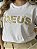 T-SHIRT DEUS (BORDADA) C/APLICAÇÃO - BRANCO - Imagem 2