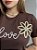 T-SHIRT LOVE FLOR C/APLICAÇÃO - MARROM EXPRESSO - Imagem 2