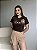 T-SHIRT LOVE FLOR C/APLICAÇÃO - MARROM EXPRESSO - Imagem 1
