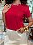 T-SHIRT PEROLAS NA GOLA - VERMELHO - Imagem 4
