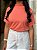 T-SHIRT GOLA ALTA LISA - CORAL - Imagem 2