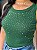 REGATA CANELADA COM STRASS - VERDE INTENSO - Imagem 2