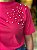 T-SHIRT GOLA ALTA PEROLAS NO OMBRO - ROSA PINK - Imagem 2