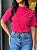 T-SHIRT GOLA ALTA PEROLAS NO OMBRO - ROSA PINK - Imagem 3