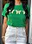 T-SHIRT TRIO BORBOLETAS C/APLICAÇÃO - VERDE BANDEIRA - Imagem 2