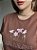 T-SHIRT AMADA POR DEUS FLORES (BORDADA) - MARROM - Imagem 2