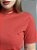 T-SHIRT GOLA ALTA LISA - LARANJA DESTINO - Imagem 2