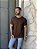 CAMISETA MASCULINA LISA - MARROM EXPRESSO - Imagem 1