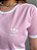 T-SHIRT ADIDAS LISTRAS COM PUNHO - ROSA CREAM - Imagem 2