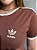 T-SHIRT ADIDAS LISTRAS COM PUNHO - MARROM - Imagem 2