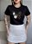 T-SHIRT FLORES BORBOLETA C/APLICAÇÃO - PRETO - Imagem 3