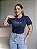 T-SHIRT BLESSED C/STRASS - AZUL MARINHO - Imagem 3