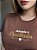 T-SHIRT AMADA E ESCOLHIDA - MARROM - Imagem 2