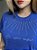 T-SHIRT ORE ESPERE CONFIE C/STRASS - AZUL BIC - Imagem 2