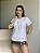 T-SHIRT AMOR SILK METALIZADO C/STRASS - BRANCO - Imagem 1