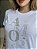 T-SHIRT AMOR SILK METALIZADO C/STRASS - BRANCO - Imagem 2