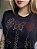 T-SHIRT FÉ ESPERANÇA AMOR C/STRASS - PRETO - Imagem 2