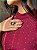 T-SHIRT GOLA ALTA C/STRASS - BORDO - Imagem 2