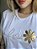 T-SHIRT FÉ FLOR C/APLICAÇÃO - BRANCO - Imagem 2