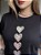 T-SHIRT CORAÇÃO METALIZADO - PRETO - Imagem 2