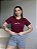 T-SHIRT COLCCI ALTO RELEVO C/GLITTER - BORDO - Imagem 1