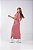 VESTIDO MAITÊ LISO DE ALGODÃO COM BOLSO - ROSA VINTAGE - Imagem 2