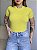 T-SHIRT CANELADA - VERDE LIMA - Imagem 3