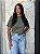 T-SHIRT GOLA ALTA LISA - VERDE CAMUFLAGE - Imagem 1