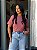 T-SHIRT GOLA ALTA LISA - ROSA VINTAGE - Imagem 1