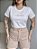 T-SHIRT CALVIN KLEIN ALTO RELEVO - OFF WHITE - Imagem 1