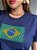 T-SHIRT BRASIL 3D - AZUL MARINHO - Imagem 2