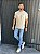 CAMISETA MASCULINA RESERVA BASICA - BEGE NATURAL - Imagem 3