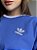 CROPPED OVERSIZED ADIDAS LISTRAS - AZUL BIC - Imagem 2