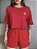 CROPPED OVERSIZED ADIDAS LISTRAS - VERMELHO - Imagem 3
