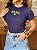 T-SHIRT CANELADA BRASIL (BORDADO) - AZUL MARINHO - Imagem 2