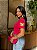T-SHIRT BORBOLETA BORDADO NA MANGA - ROSA PINK - Imagem 1