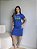 VESTIDO DRESS DTF BRASIL BANDEIRA PRATA - AZUL BIC - Imagem 1