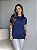 T-SHIRT FEMININA  DRY FIT DTF NIKE - AZUL MARINHO - Imagem 1